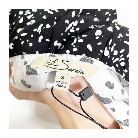 Les Serein Stitchfix Maxi Dress Tiered Ruffled cottagecore Womens Small New nwt - Picture 5 of 5